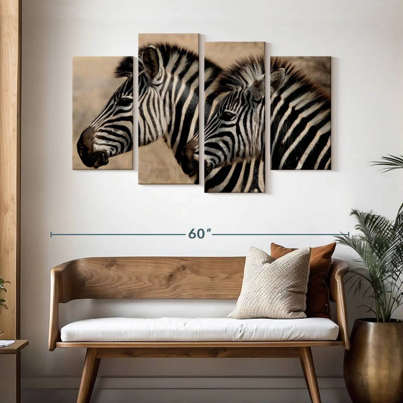 Zebra Friends, H 32 po x l 52 po