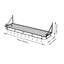 Metal Rectangle Wall Mounted Pot Rack