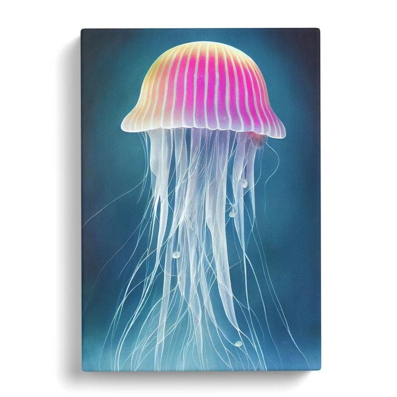 Alvares Jellyfish Vol.2 - Wrapped Canvas, 50cm H x 35cm W x 3cm D