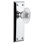 Fausse plaque Grandeur Fifth Avenue avec bouton de porte en cristal bourgogne