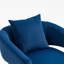 Chaise d'appoint rembourrée en tissu de velours texturé avec support en métal House Hold-1606769335