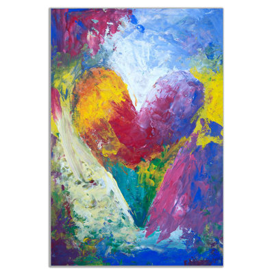 Heart - Wrapped Canvas Painting