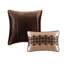 Courtepointe rouge très grand / très grand - 5 pièces géométriques et motifs avec coussins décoratifs-119105164-119105163
