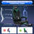Inbox Zero Adjustable Reclining Ergonomic Faux Leather PC & Racing Game Chair with Bluetooth Speakers and Vibration Lumbar Pillow-2085170370