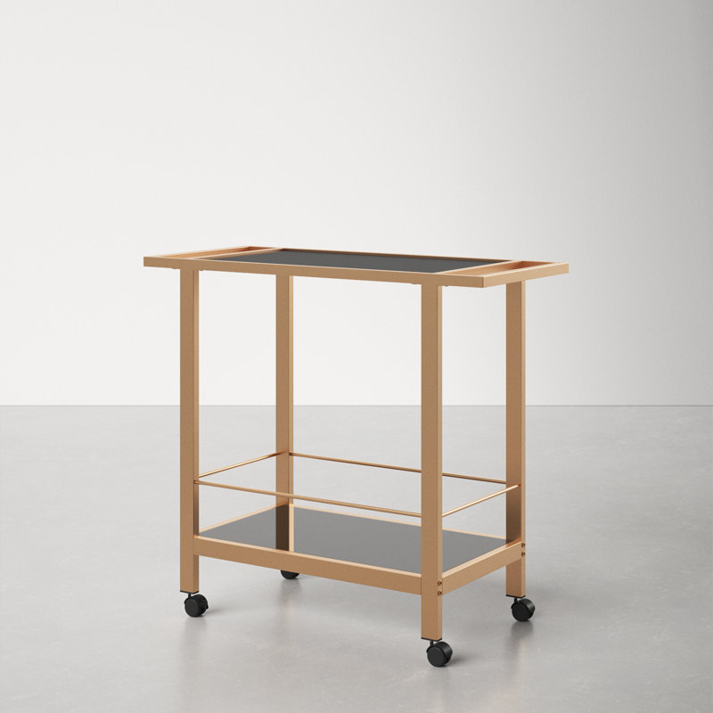 Pip Metal Bar Cart, Gold