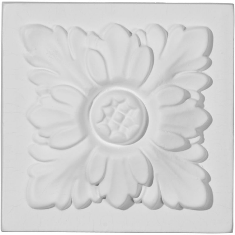 Kent White Primed Polyurethane Square Rosette Block