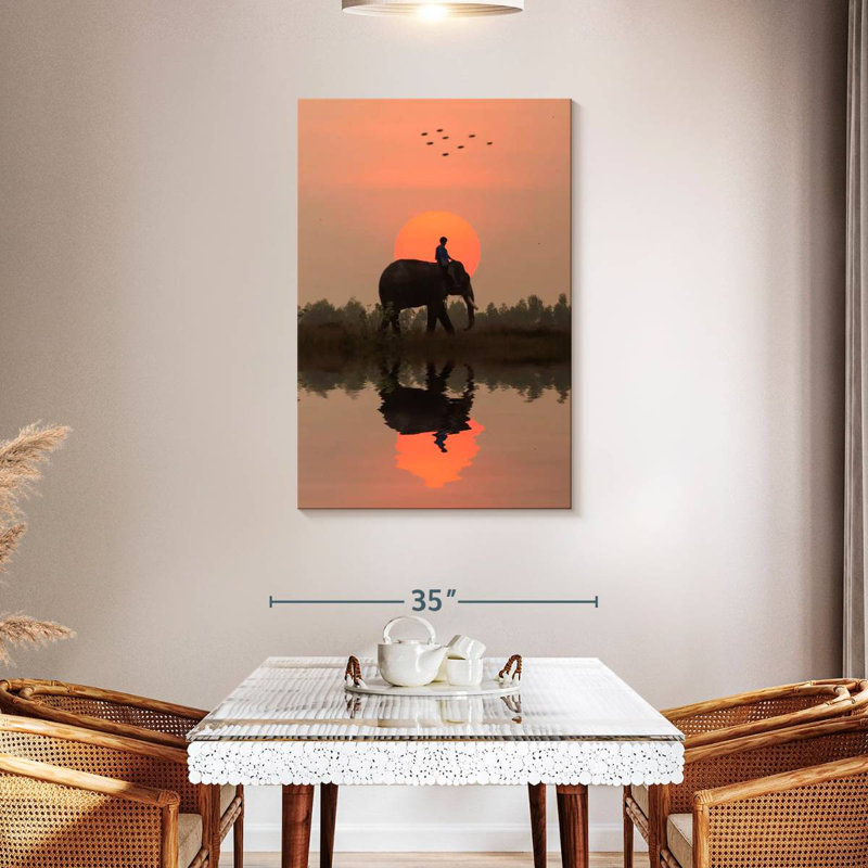Brampt Elephant Rider, 45" H x 30" W