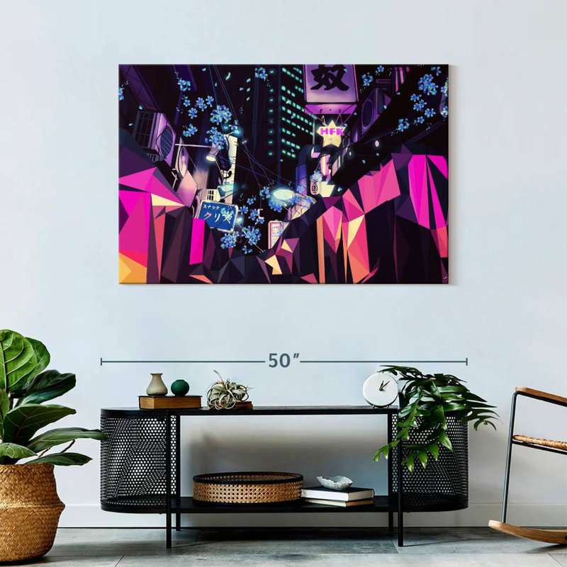 Sireci Geometric Blossoms, 30" H x 45" W