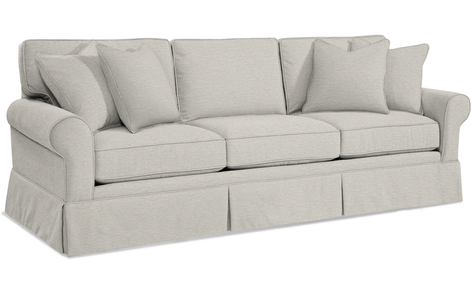 Benton 98" Sofa, White Performance Fabric