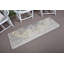 Tapis de couloir vintage en laine Anatolian Oushak mauve délavé pour la cuisine ou le couloir