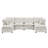 Double-Layer Cushion Modern Large U-Shaped Modular Sofa, Freely Combinable 6-Seater with Storage Function-1449938839