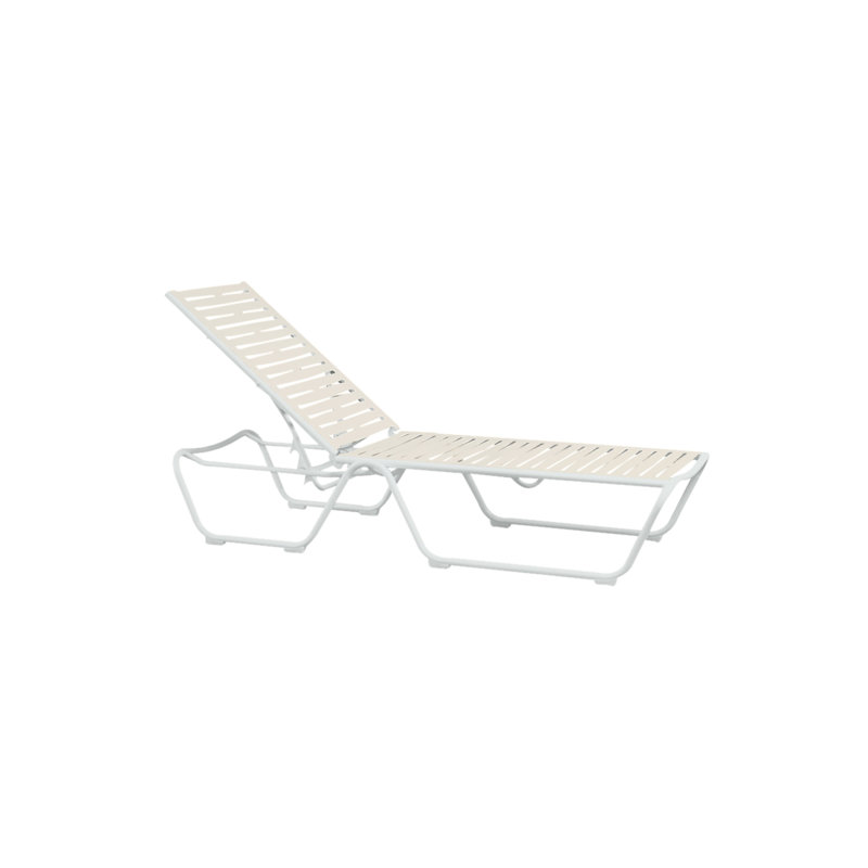 Millennia EZ Span™ Outdoor Chaise Lounge, Parchment , Snow