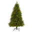 Sapin de Noël vert artificiel avec lumières blanches claires-327002889