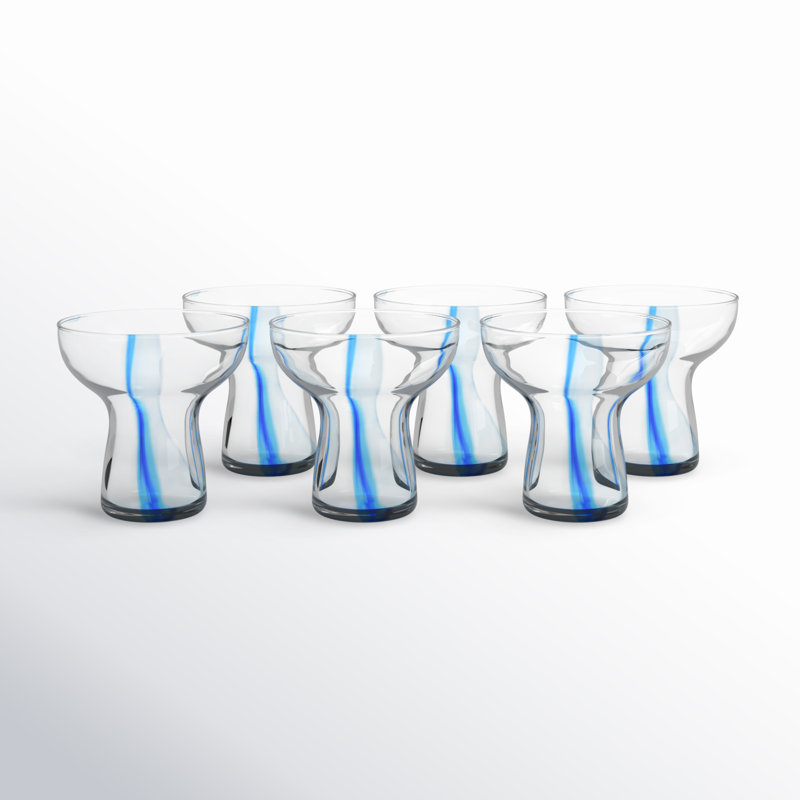Libbey Blue Ribbon Stemless Margarita Glasses Set of 6