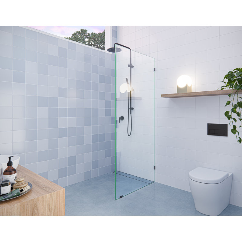 Vela 29.5 in. x 78 in. Fully Frameless Single Fixed Shower Panel, Oil Rubbed Bronze