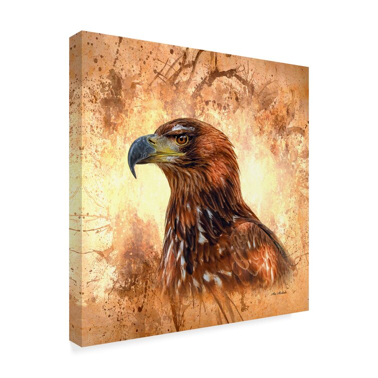 Millwood Pines Eagle Portrait On Canvas by Ata Alishahi Print | Wayfair