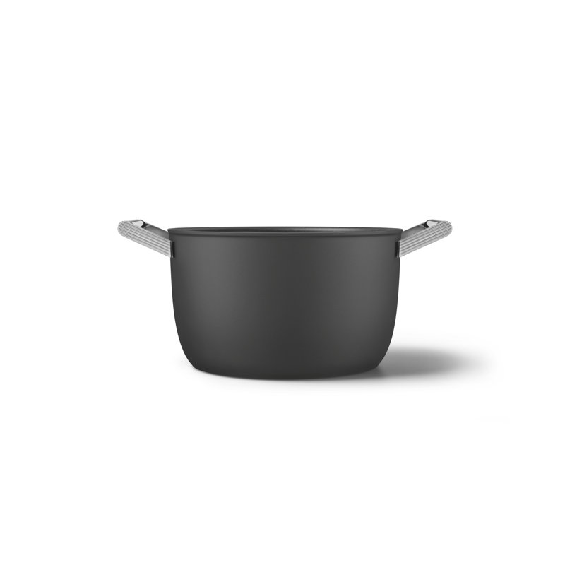 SMEG Casserole Dish w/ Lid, Black, 8.1365 qt.