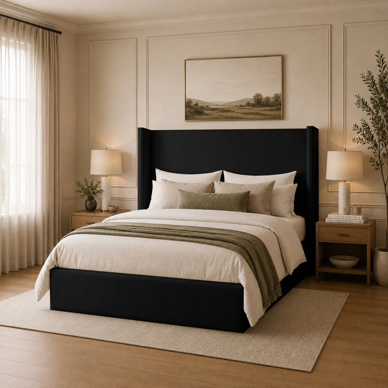 Bed, Double (4'6), Black