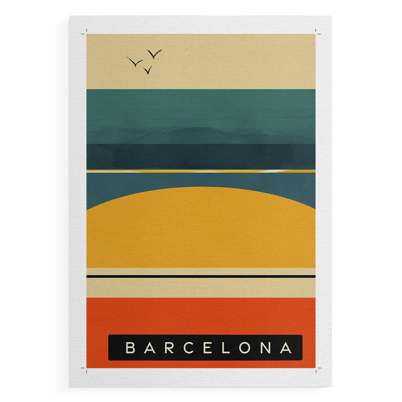 Summer Abroad II - Impression sur toile seulement - NON-CADRE, H 27 po x l 18 po