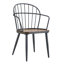 Ensemble de chaises de salle à manger élégantes avec pieds en métal et siège en bois, parfait pour les intérieurs modernes et industriels.