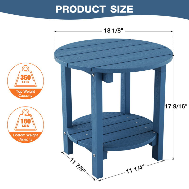 Ensemble de 2 tables d'appoint Classic Classic, Navy