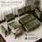 Oppelo 80" L-Shaped Sectional Sleeper Sofa Bed – Convertible Pull Out Couch with Storage Chaise & USB Charging-2049264464