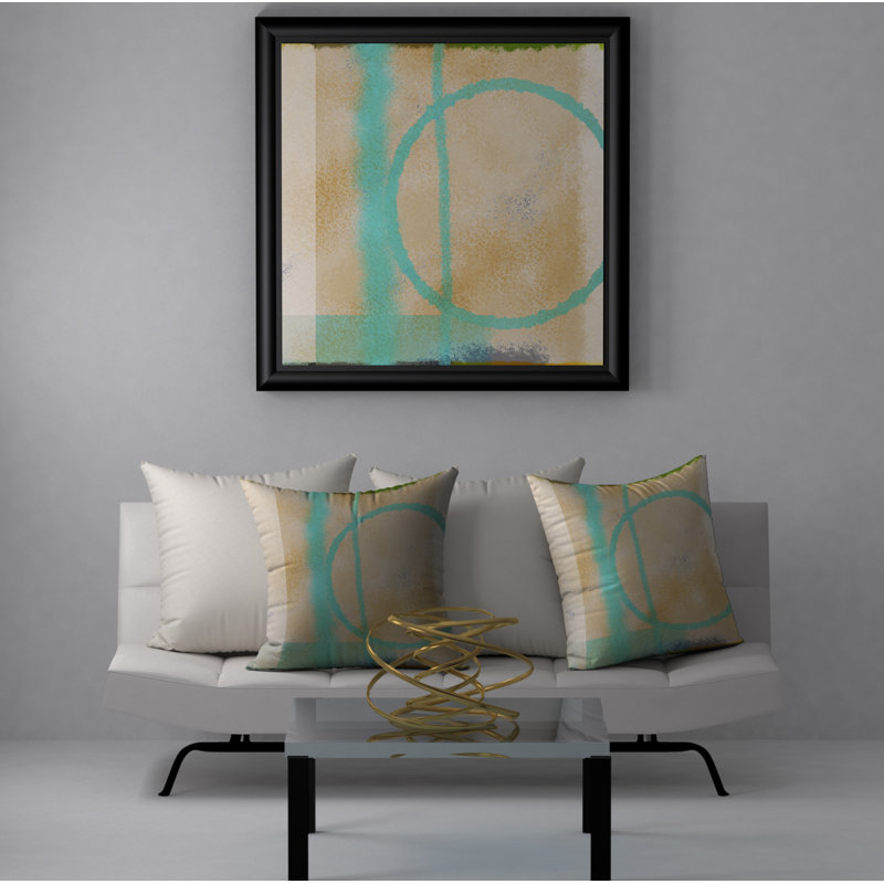 Housse de coussin décorative carrée/insert, 20 po x 20 po