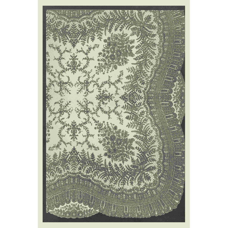 Dentelle rétro IV, H 18 po x l 12 po