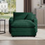 Canapé et chaise en velours côtelé 45,5 po Hassib-1102845471