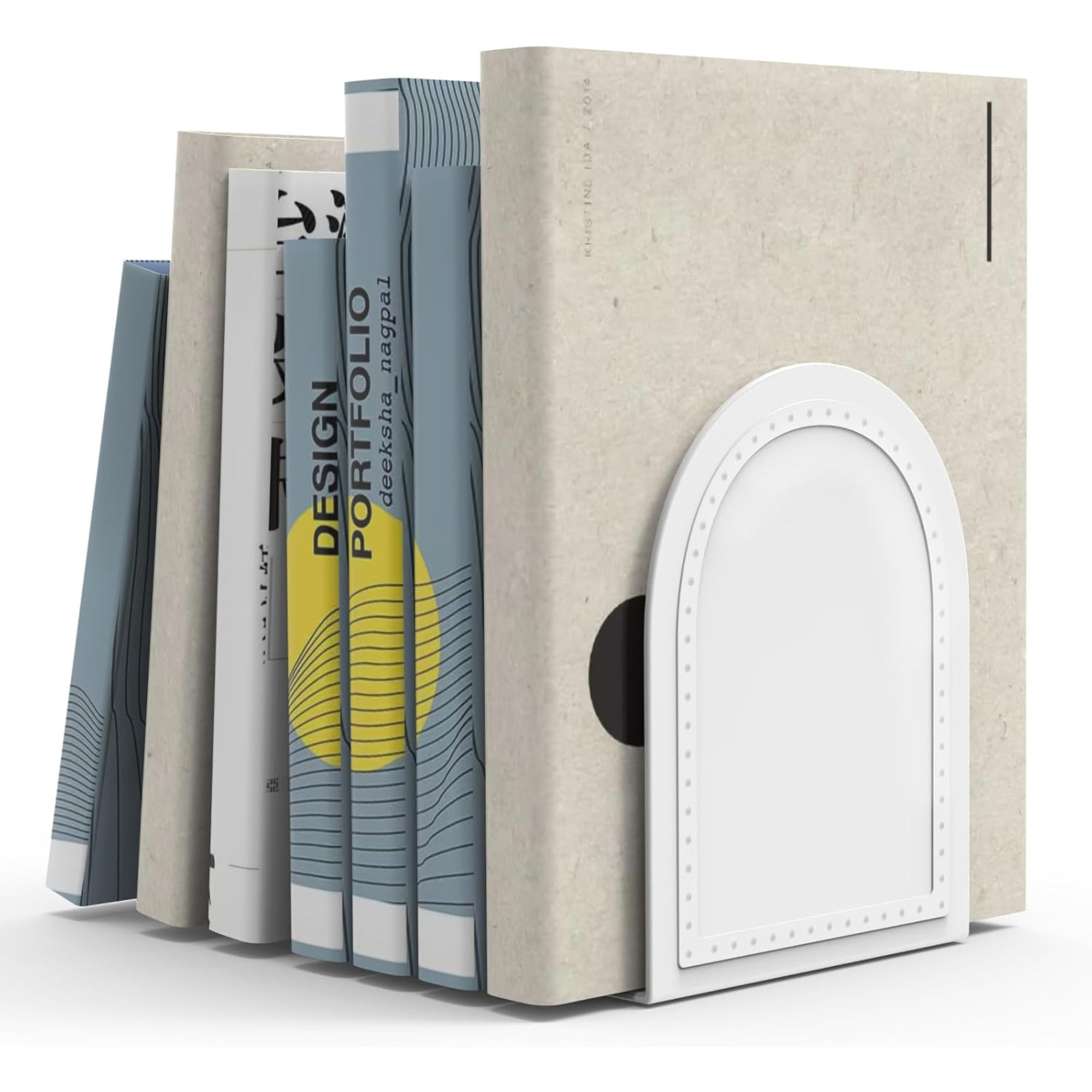 Strong Bookends Latitude Run® Bookends-Heavy Duty Bookends Metal Book Ends Universal ...