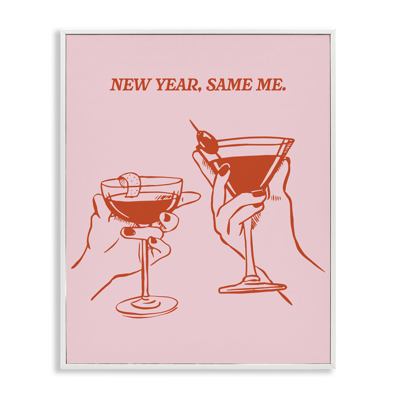 New Year Same Me Framed Giclee Art by House of Lulu, H 30 po x l 24 po, Giclée encadrée blanc bord de mer