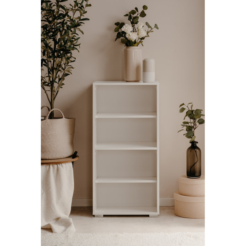 Moindou 97cm H x 46cm W Standard Bookcase, White