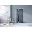 Porte d'entrée extérieure prémontée en acier Cynex 6777, inserts en acier inoxydable gris, style moderne, peint, largeur 81 cm x hauteur 203 cm, ouverture à droite vers l'intérieur.-93484015-93484029-93484038