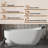 Crestone 59"x 30" Soaking Solid Surface Stone Bathtub with Pollow