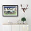 Hodogaya on the Tokaido Road by Katsushika Hokusai - Picture Frame Painting Print-55580108-55580112