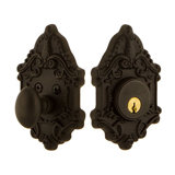 Nostalgic Warehouse Victorian Plate Single Cylinder Deadbolt