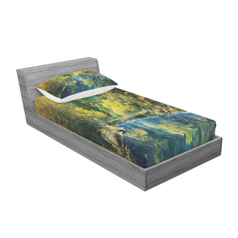 Microfiber Sheet Set, Twin Sheet Set with Fitted Sheet