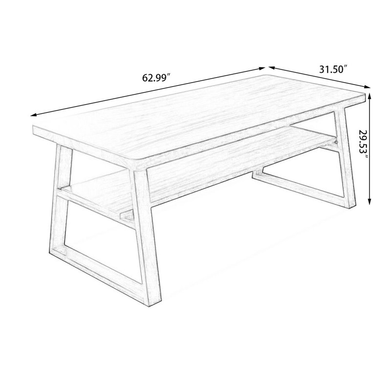 Oak Rectangular Solid Wood desk, 29.53"H x 62.99"W x 31.5"D