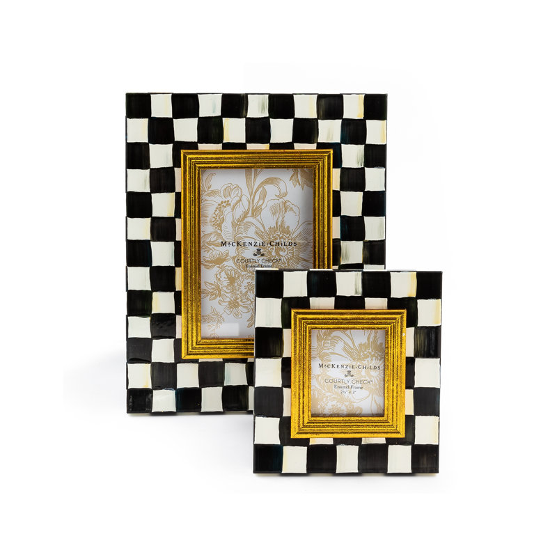 Courtly Check Frame, 4" W x 6" H