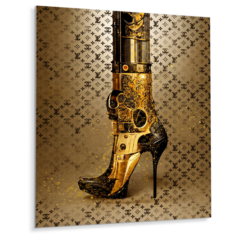 Décoration murale en métal Luxury Brand Bionic Heel I - Fashion, H 32 po x l 24 po x P 1 po