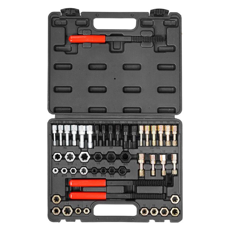 49PCS Thread Chaser Set UNC UNF Metric Thread Restorer Tool Rethreading