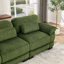 Canapé modulaire en U Cloud Couch, canapé 2 places avec 2 repose-pieds, coussins de siège épais et confortables, tissu en velours côtelé respirant-2046283011