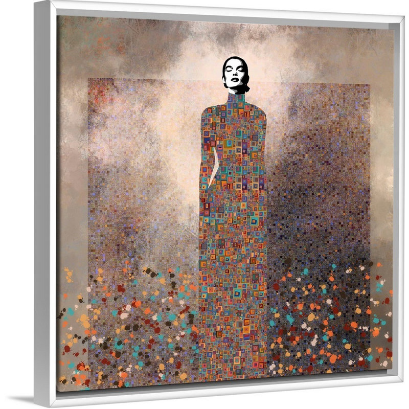 Esta Es Mi Musica by Jose Cacho - Graphic Art on Canvas, 22" H x 22" W x 1.75" D, White Framed Canvas