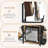 Record Player Stand, Guitar Stand for Acoustic, Electric Guitar, Bass with Amp Stand-40407698