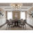 9-Light Antique Gold Cage Frame Flush Mount