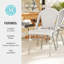 Chaises de bistro empilables toutes saisons Martha Stewart Lily Pond-109713808