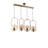 Stunning Copper Chandelier, 25.6 x 7.1 inches | 100% Metal with Adjustable Height, E27 Socket Max 40W | Oven Dried Paint & Tumbled Coating | Glam Scandinavian Design, Perfect for Living Room & Dining Areas-318435804-318435805