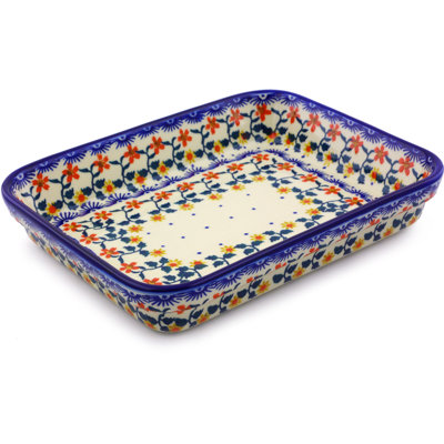 Polmedia Rectangle Stoneware Baker Bakeware