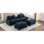  Canapé modulaire en chenille avec deux repose-pieds amovibles, deux ports USB, deux porte-gobelets et une grande boîte de rangement pour le salon -742762611