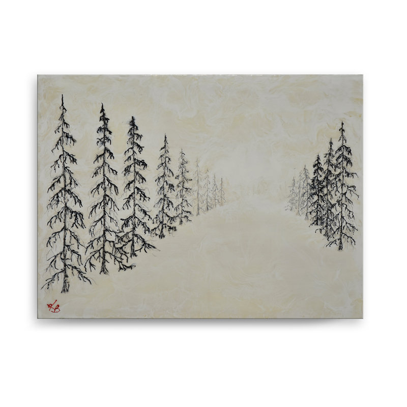 «Monoscape XXXI», art mural par Karen Biery, H 12 po x l 16 po, Toile tendue